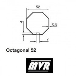 Bagues Octogonal 52 - moteur Nice Era M - Era MH