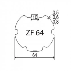 Bagues ZF 64 moteur Elero M - Moteur volet roulant