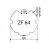 Bagues ZF 64 moteur Elero M - Moteur volet roulant