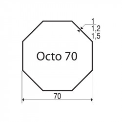 Bagues Octogonal 70 moteur Elero M - Moteur volet roulant