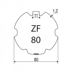 Bagues ZF 80 moteur Elero M - Moteur volet roulant