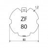 Bagues ZF 80 moteur Elero M - Moteur volet roulant