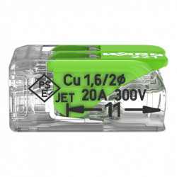 Borne de connexion Green Wago 221-422 - 2 fils