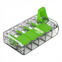 Borne de connexion Green Wago 221-425 – 5 fils