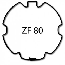 Bagues d'adaptations Becker L ZF80 pour moteur Becker L 58mm
