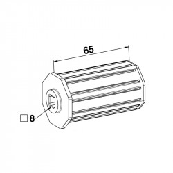 Embout volet roulant ZF A404 tube Octo 40