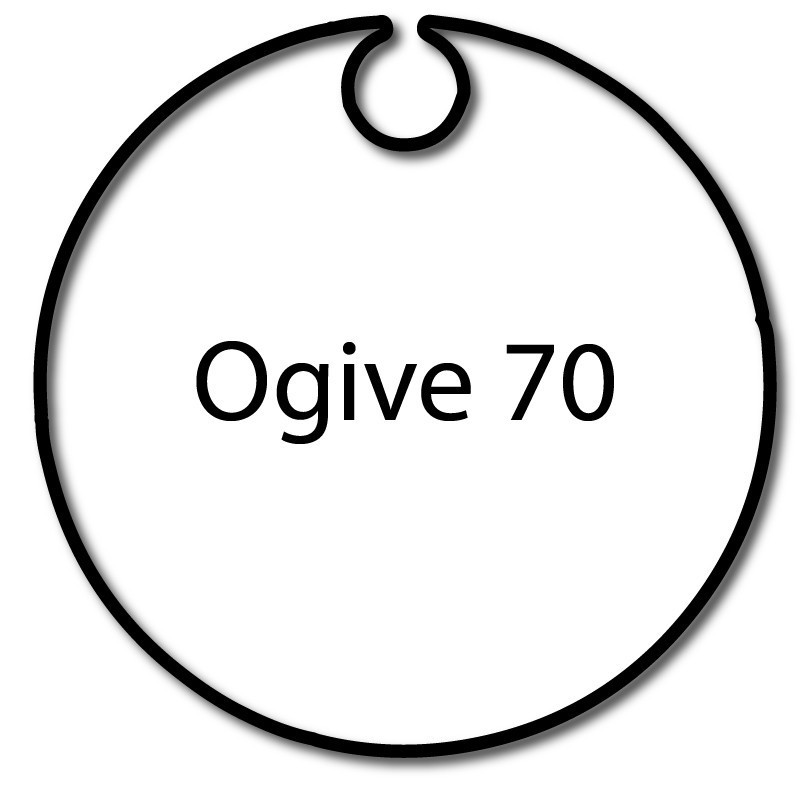 Bagues adaptation Ogive 70 moteur AOK AM45 - Volet roulant