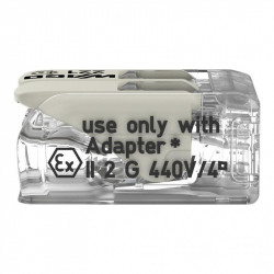 Borne de connexion 2 fils Wago 221-482 – Certifiée ATEx / Ex