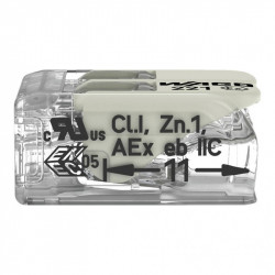Borne de connexion 2 fils Wago 221-482 – Certifiée ATEx / Ex