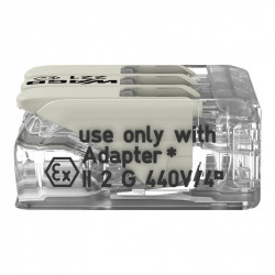 Borne de connexion 3 fils Wago 221-483 – Certifiée ATEx / Ex