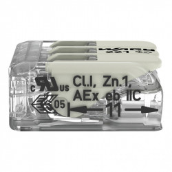 Borne de connexion 3 fils Wago 221-483 – Certifiée ATEx / Ex