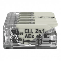 Borne de connexion 5 fils Wago 221-485 – Certifiée ATEx / Ex