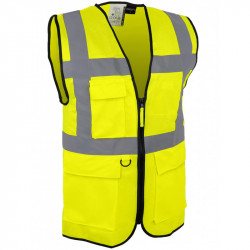 Gilet Haute Visibilité multi-poches Singer GARA-M - Jaune