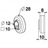 Roulement à bille volet roulant Ø28 mm - Alésage 12 mm / Carré 10