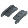Embouts pour lame hublot alu extrudée 44 mm - La paire