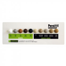 Nuancier silicone Paracryl - 10 teintes - DL Chemicals 103405