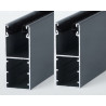 Coulisses volet roulant alu - 53 x 22 mm - Gris Anthracite - 3450 mm