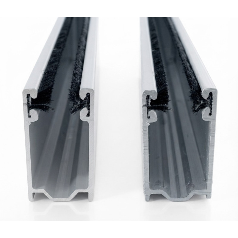 Coulisses volet roulant alu - 40 x 22 mm - Blanc - 3450 mm