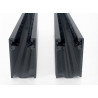 Coulisses volet roulant alu - 40 x 22 mm - Gris Anthracite - 1450 mm