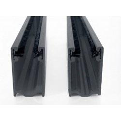 Coulisses volet roulant alu - 40 x 22 mm - Gris Anthracite - 2450 mm