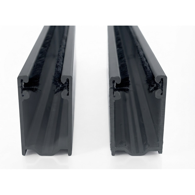 Coulisses volet roulant alu - 40 x 22 mm - Gris Anthracite - 2450 mm