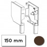 Flasque 45° aluminium 150 mm Marron RAL 8019 - Volet roulant