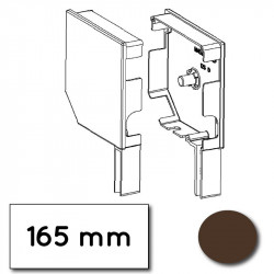 Flasque volet roulant aluminium 45° - 165 mm - Marron RAL 8019