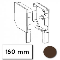 Flasque volet roulant aluminium 45° - 180 mm - Marron RAL 8019