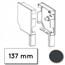 Flasque volet roulant aluminium 45° - 137 mm - Gris Anthracite
