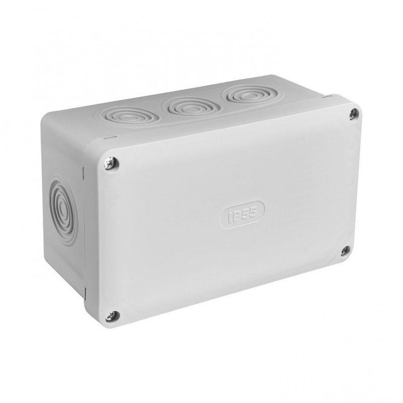 Boîte de dérivation étanche Debflex IP55 grise 170x100x80 mm