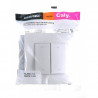 Commande de volet roulant encastrée Debflex Caly - Blanc pur