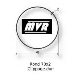 Bagues moteur Somfy LT60 - Rond lisse 70x2 clippage dur