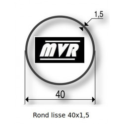 Bagues moteur Somfy LS40 - Rond lisse 40x1,5