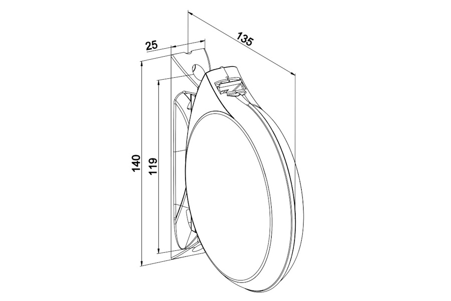Dimensions enrouleur ZF G443
