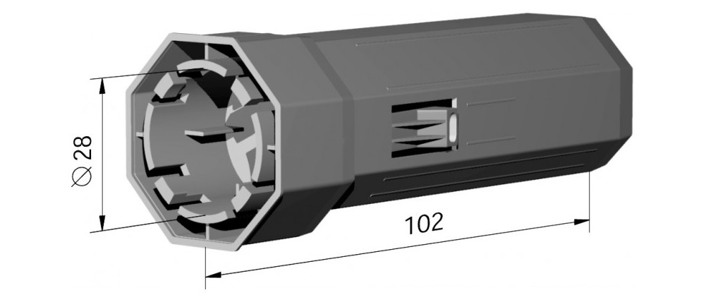 Dimensions embout EAX8040