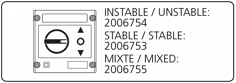 Bouton poussoir Simu mixte