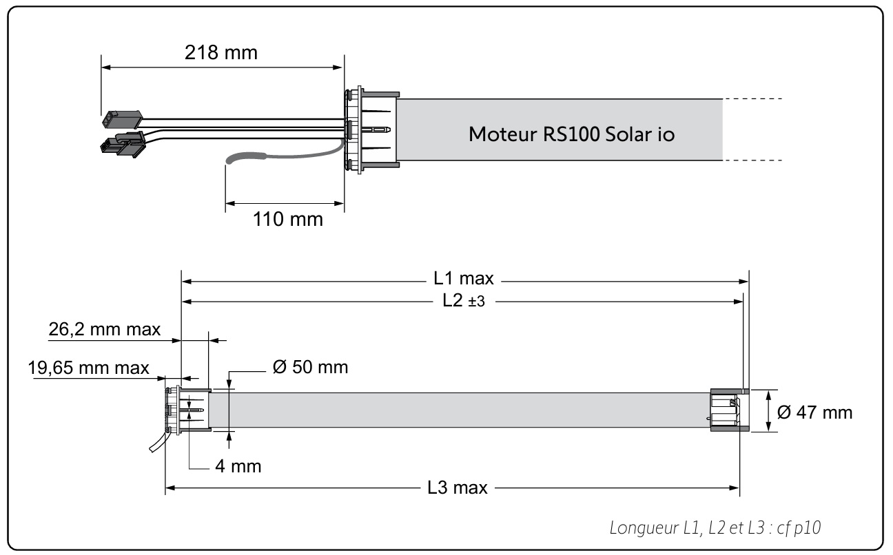Dimensions Solar IO