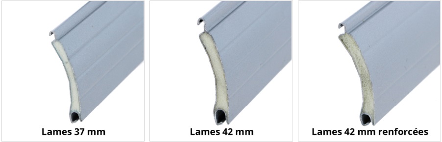 Lames aluminium volet roulant