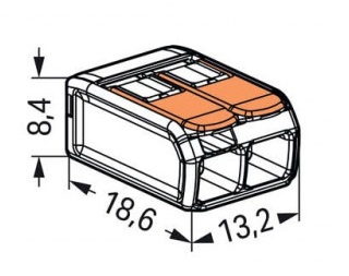 Dimensions Wago 221-412