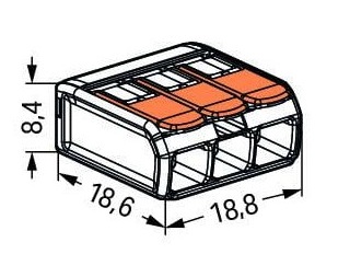 Dimensions Wago 221-413