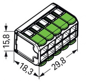Dimensions Wago 221-430