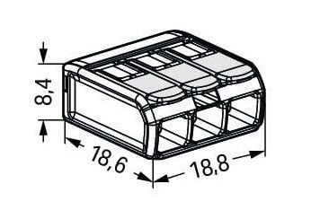 Dimensions Wago 221-483
