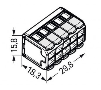 Dimensions Wago 221-490
