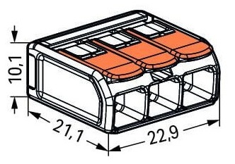 Dimensions Wago 221-613