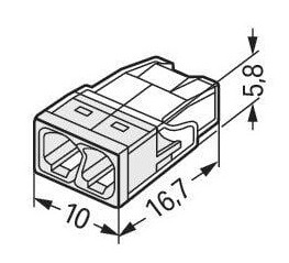 Dimensions Wago 2273-202