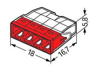 Dimensions Wago 2273-204