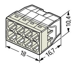 Dimensions Wago2273-208
